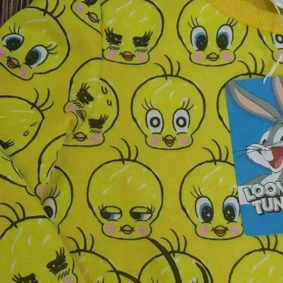 Looney Tunes Tweet Bird Yellow Sweater Dress - Picture 8 of 9